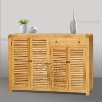 Tủ giày cỡ lớn Nova TLN-064TU gỗ sồi Mỹ 4 cánh 1 ngăn, 1.6m