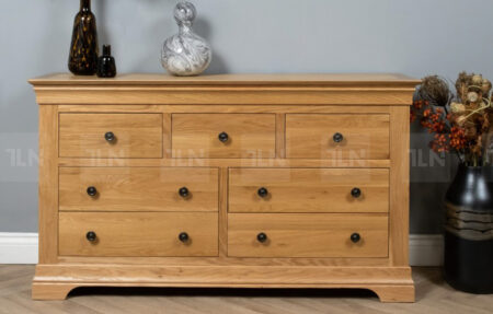 Tủ 7 ngăn kéo gỗ sồi Tuscany TLN-126TU