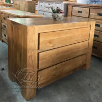 Tủ gỗ sồi 3 ngăn kéo Zen TLN-040TU, 110x78cm