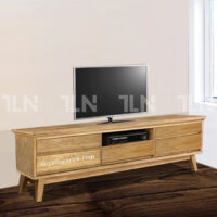 Kệ tivi Zen gỗ sồi rộng 1m8, 5 ngăn kéo