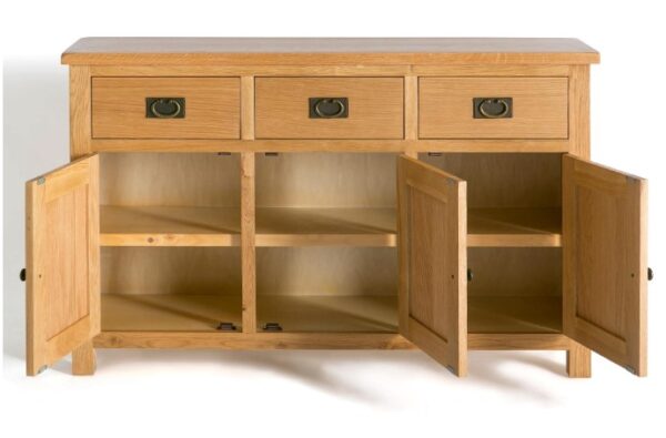 Tủ gỗ sồi 3 ngăn kéo kết hợp 3 cánh mở Thái Lan Nam