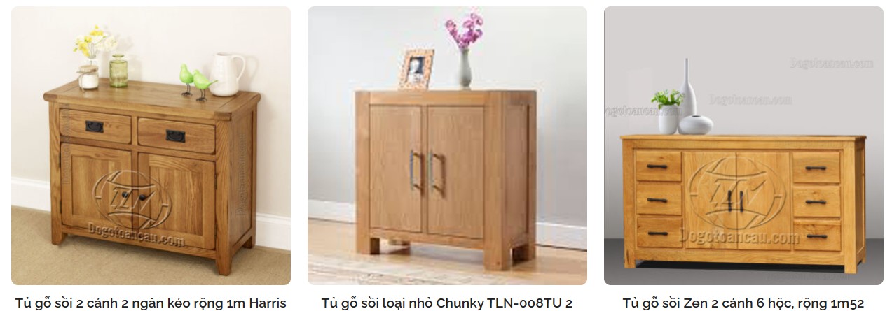 3 mẫu tủ gỗ ngăn kéo cho không gian nhỏ